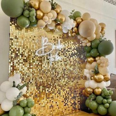 Square Shimmer Sequin Backdrop Wall Panels Great Events Birthday Party Decor DIY