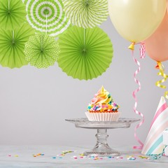 12Pcs Hanging Paper Fans Party Set Decoration for Birthday Wedding Green