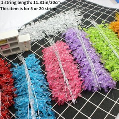 Acrylic Crystal Bead Flower Branch String Bridal Headdress Wedding Props Tiara