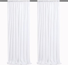 Backdrop Curtain Drapes 4 Pieces 2FTx8FT Blush Pink Wedding Backdrop Bridal