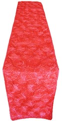 12″x108″ Satin Rosette Table Runner – Coral (1pc/pk)