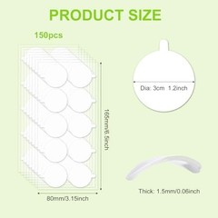 150Pcs Double-Sided Adhesive Tape for Acoustic Sound Proof Foam Panels, Removabl