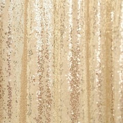CHAMPAGNE 8 ft x 8 ft Sequined Backdrop Curtain Wedding Party Booth Decorations