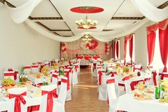 Fvstar 25pcs Red Wedding Chair Sashes Bows Satin Ribbons Ties