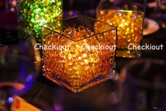 Water Pearl Bead + LED light Wedding Floral Centerpiece Eiffel Tower Vase Filler