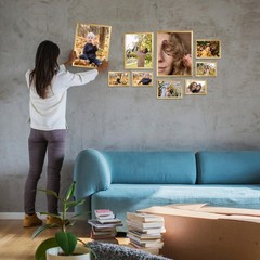 Giftgarden 16 Pack Gold Picture Frames for Multi Sizes Photos, Assorted Set I…