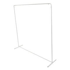 Wedding Arch Backdrop Stand Square Balloon Metal Frame withWhite Cloth Cover TOP