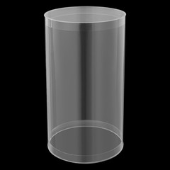 3 Pcs Round Cylinder Pedestal Stand For Wedding Party Display Stand Decor Clear