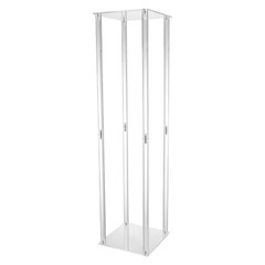 Clear Acrylic Flower Stand 40/60/80cm Tall Column Vase Wedding Decoration
