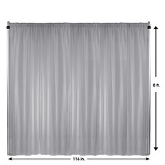 Your Chair Covers – Voile Sheer Drape, Bridal Curtain Backdrop for Wedding