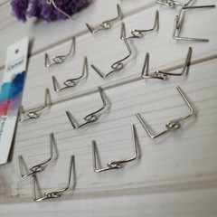 100Pcs 14mm Bronze/Gold/Chrome Metal Hook Hanger Connector for Crystal Prisms