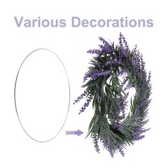10Pcs Sturdy Silver Metal Craft Hoops for DIY Dreamcatchers and Home Decor