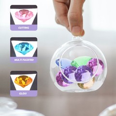 10Pcs Durable Acrylic Kids Gems Toy Multicolor DIY Accessories with Storage Box