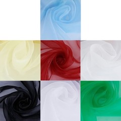 Soft Organza Fabric 1.09×1.09Yards Organza Sheer Fabric for Wedding Dress Bows