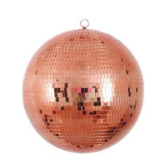 16″ wide Rose Gold Glass Mirror Disco Ball Ornament Wedding Events Decorations