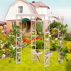 Heavy Duty Metal Garden Pergola Wedding Arbor Arch Gazebo Trellis for Party