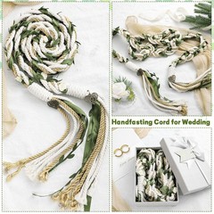 Rustic Handfasting Cord for Wedding Ceremony – Traditional Lasso Lazos, Catholic