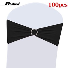 100PCS Wedding Chair Decorations Stretch Chair Bows and Sashes for Party Cere…