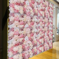 12PCS Artificial Flower Wall Panel Wedding Valentine’s Rose Decorations 40*60CM