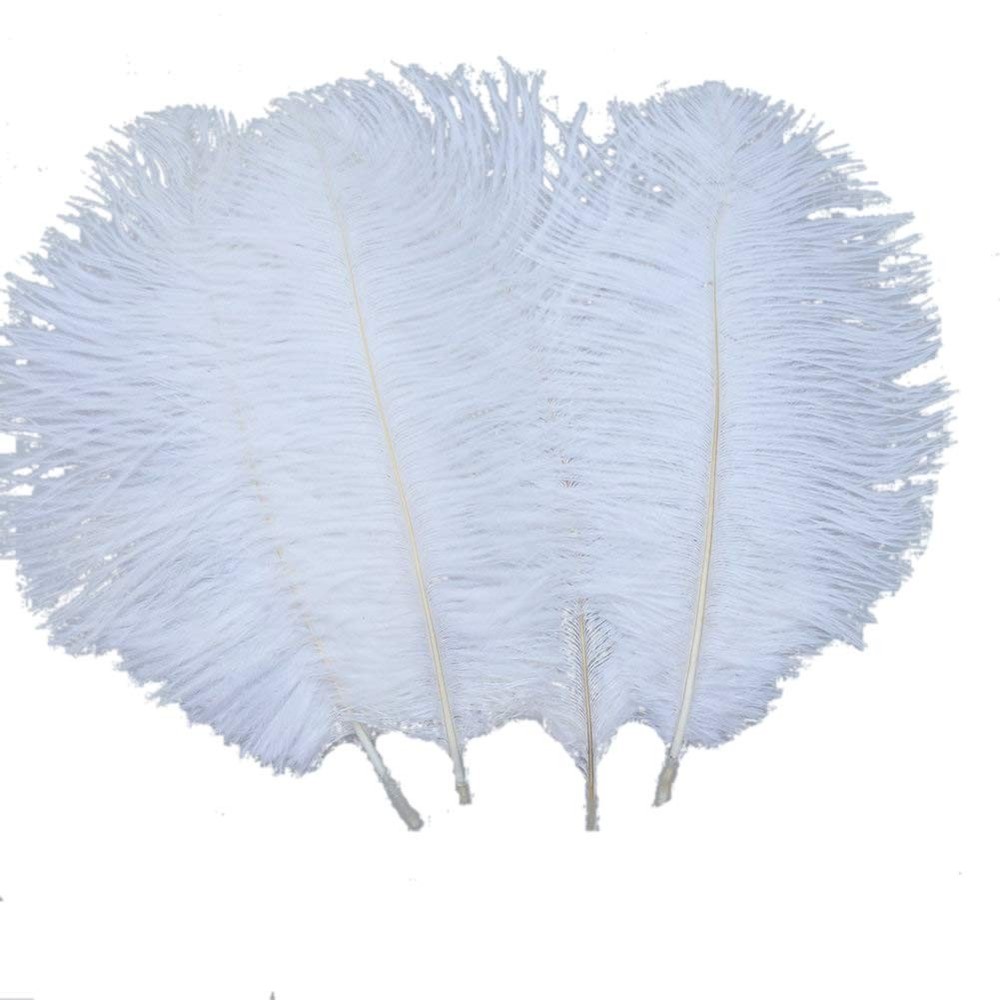 20pcs Natural 1012inch 2530cm Ostrich Feather Feathers Feather for Wedding Centerpieces…