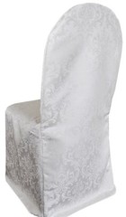 Wedding Linens Inc. Jacquard Damask Polyester Banquet Chair Cover