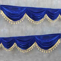 2 Meter Velvet Tassel Swag Drape Panel Wedding Stage Background Party Decor