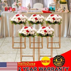 5pcs Wedding Flower Holder Backdrop Background Stand Gold Rack Party Decor
