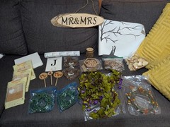 🌿 Rustic Wedding Decoration Lot / “Mr & Mrs” Bundle + Free Bonus