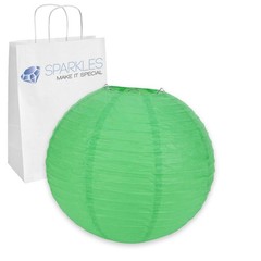 5 pcs 8″ inch Chinese Paper Lantern – Green – Wedding Party Event Decoration pw