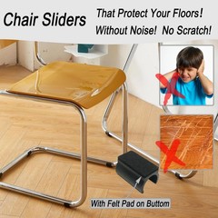 Rectangle U Shaped Chair Leg Tips Cap with Felt Pads,Furniture Feet Protector…