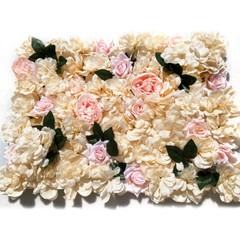 12 Pcs Artificial Rose Flower Wall Panel Bouquet Wedding Party Backdrop Decor.