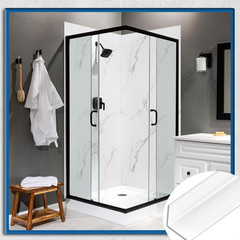 6 Pack Aluminum Trim Kit for Shower Walls & Tub Surrounds – Easy DIY Finish
