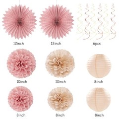 Blush-Pink Champagne Beige Happy-Birthday Party Champagne Blush Pink Beige