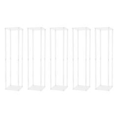 5pcs Wedding Flower Stand Acrylic Pillar Vase Stand Party Centerpiece Decor