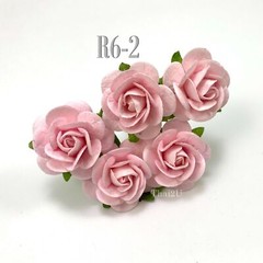1″ /2.5 cm Open Roses Pastel Paper flower Wedding Scrapbook Craft R6