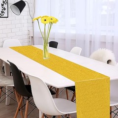6 Pieces Disposable Plastic Sequin Table Runner Glitter 14 x 108 Inch Sequin