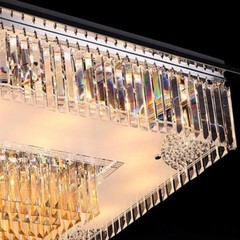 10Pcs Two 2 Holes Clear K9 Crystal Prisms Chandelier Lamp Parts Party Decoration