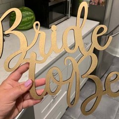 Bride To Be Wording-Bride To Be Sign