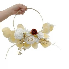 Bohemian style artificial flower garlands and wall hangings for idecor, wedding