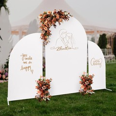 Wedding Arch, Sturdy Carbon Steel Frame with High-Temperature Baked Paint, DIY