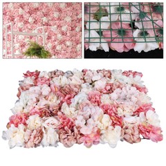 6*Flower Wall Panel Party Artificial Wedding Bouquet Decor Romantic Rose Flower