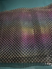 Rainbow Sparkle 6”x 8’ Diamond Mesh Wrap Roll Rhinestone Crystal Ribbon