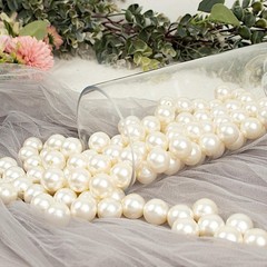 120 pcs EXTRA LARGE Faux Pearl 20 mm Beads Centerpieces Wedding Decorations SALE