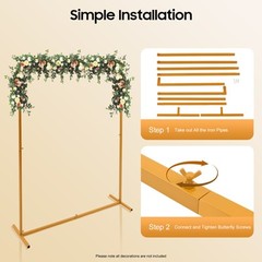 Square Wedding Arch Stand Balloon Backdrop Frame Birthday Party Event Decoration