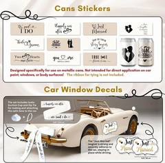 Just Married Banner, Magnets, Garland – 33 Pc