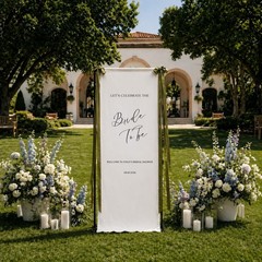 Personalized Cotton Linen Wedding Seating Chart Fabric Sign