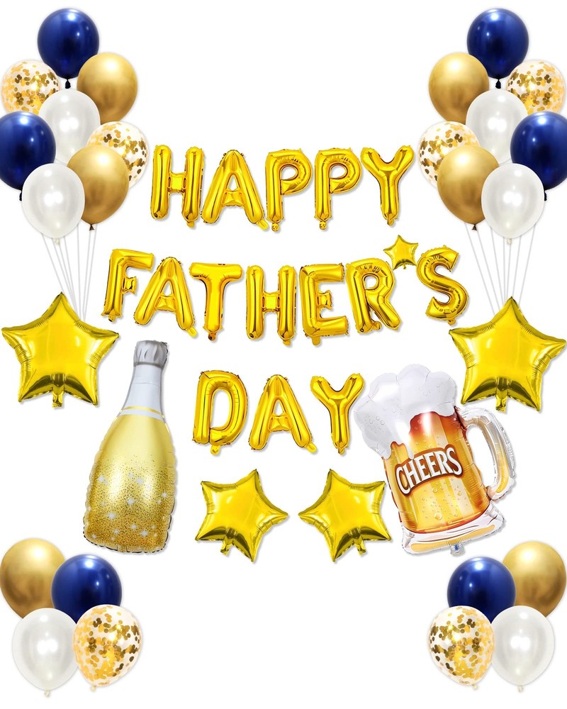50 pcs Happy Father’s Day Balloon Set Decorations for Party, Pack of Father’s…