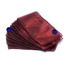 100 Burgundy Organza Chair Sash Bow Wedding Banquet Party Event Decor, Free Ship