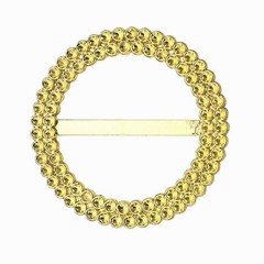 GOLD 20 Round 2″ Acrylic Rhinestones Chair Sash BUCKLES Party Event Decoration