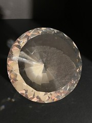 Crystal Diamond Paperweight Unique 6 inch, 150mm